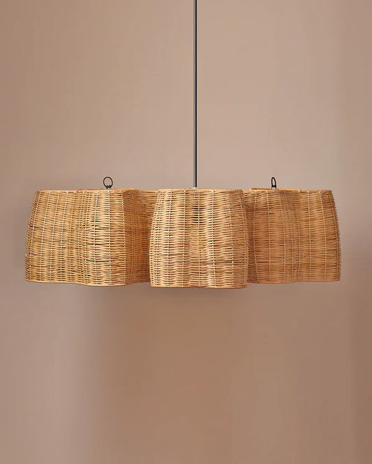 Stylish Rattan Ceiling Light for Balcony and Patio