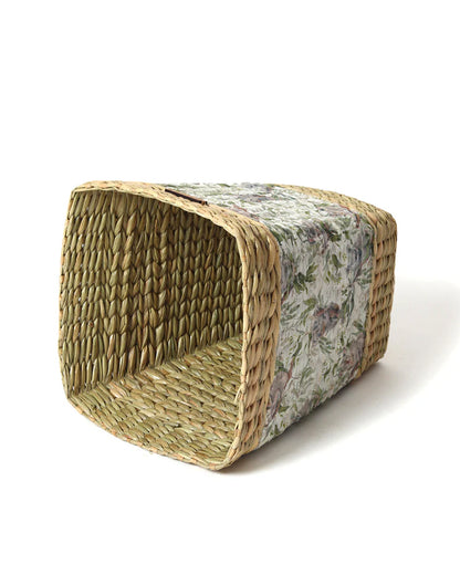 Natural Seagrass Waste Bin for Living Room, Bedroom and Office