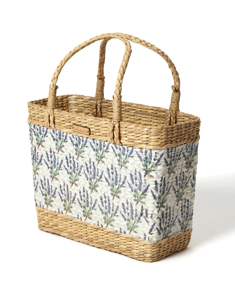 Handmade Seagrass Shopping Basket for Storage, Beach & Travel