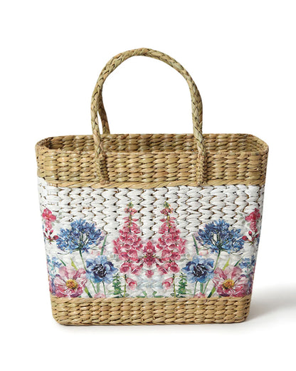 Handcrafted Seagrass Tote Bag for Storage, Shopping & Everyday