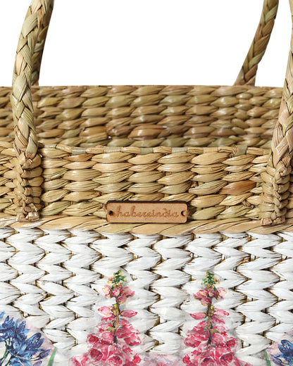 Handcrafted Seagrass Tote Bag for Storage, Shopping & Everyday