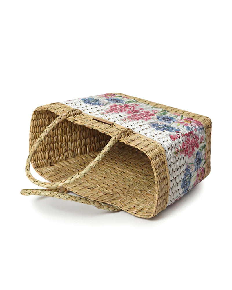 Handcrafted Seagrass Tote Bag for Storage, Shopping & Everyday