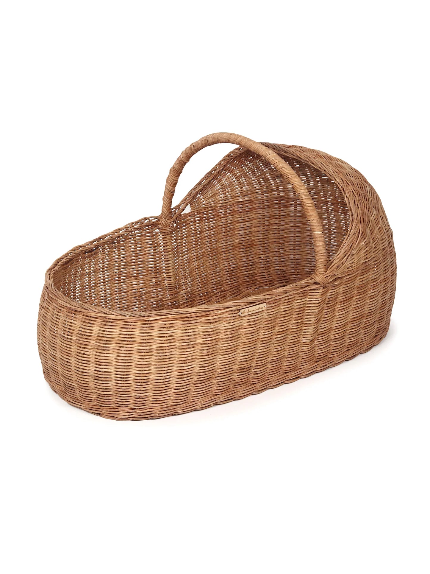 Natural Rattan Baby Bedding Basket for Nursery, Baby Room, and Safe Sleep