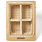 Wicker Modular Kitchen Basket | Pull-Out Basket with Double Partition