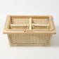 Wicker Modular Kitchen Basket | Pull-Out Basket Double Partition