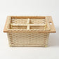 Wicker Modular Kitchen Basket | Pull-Out Basket Double Partition