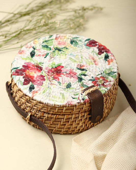 Sac Bali rond en rotin
