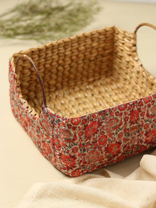 Seagrass Round Handle Basket | Cane Hamper Basket