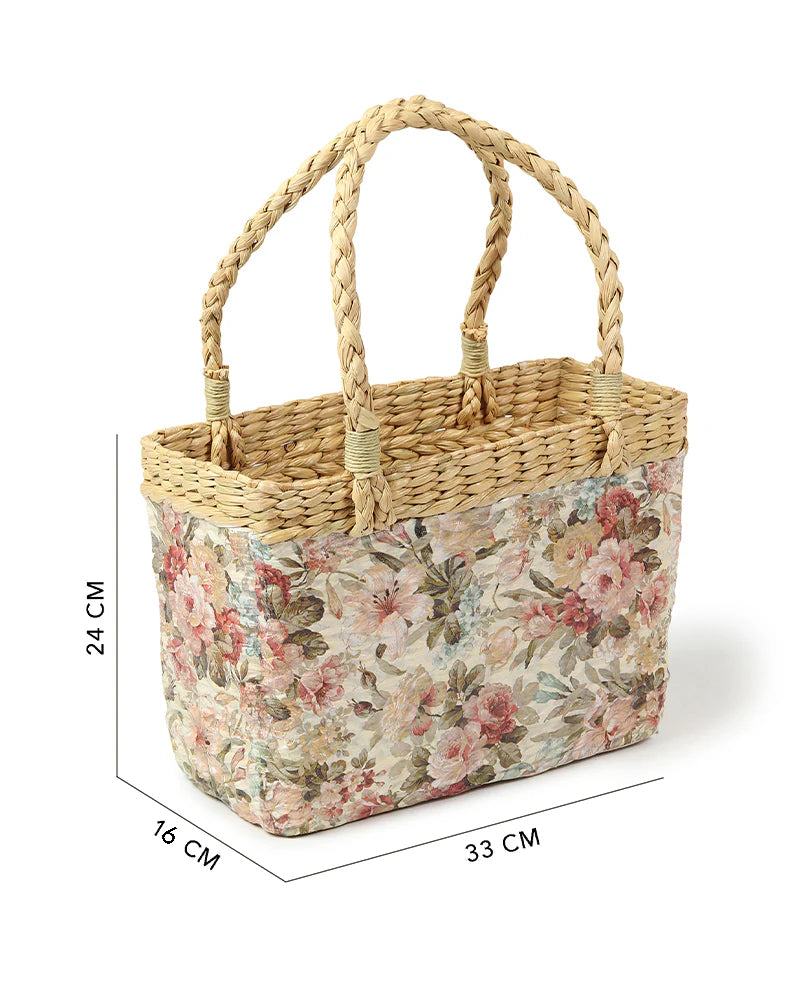 Handwoven Handbag for Storage, Shopping & Daily Carry