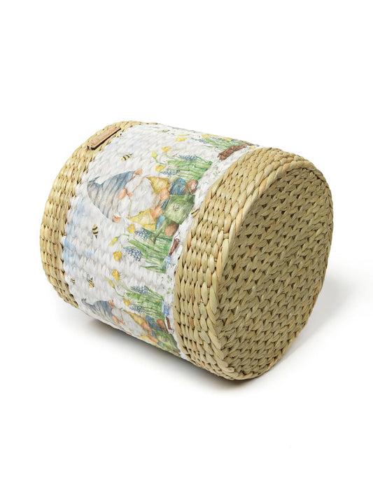 Multifunctional Seagrass Basket for Plants and Laundry