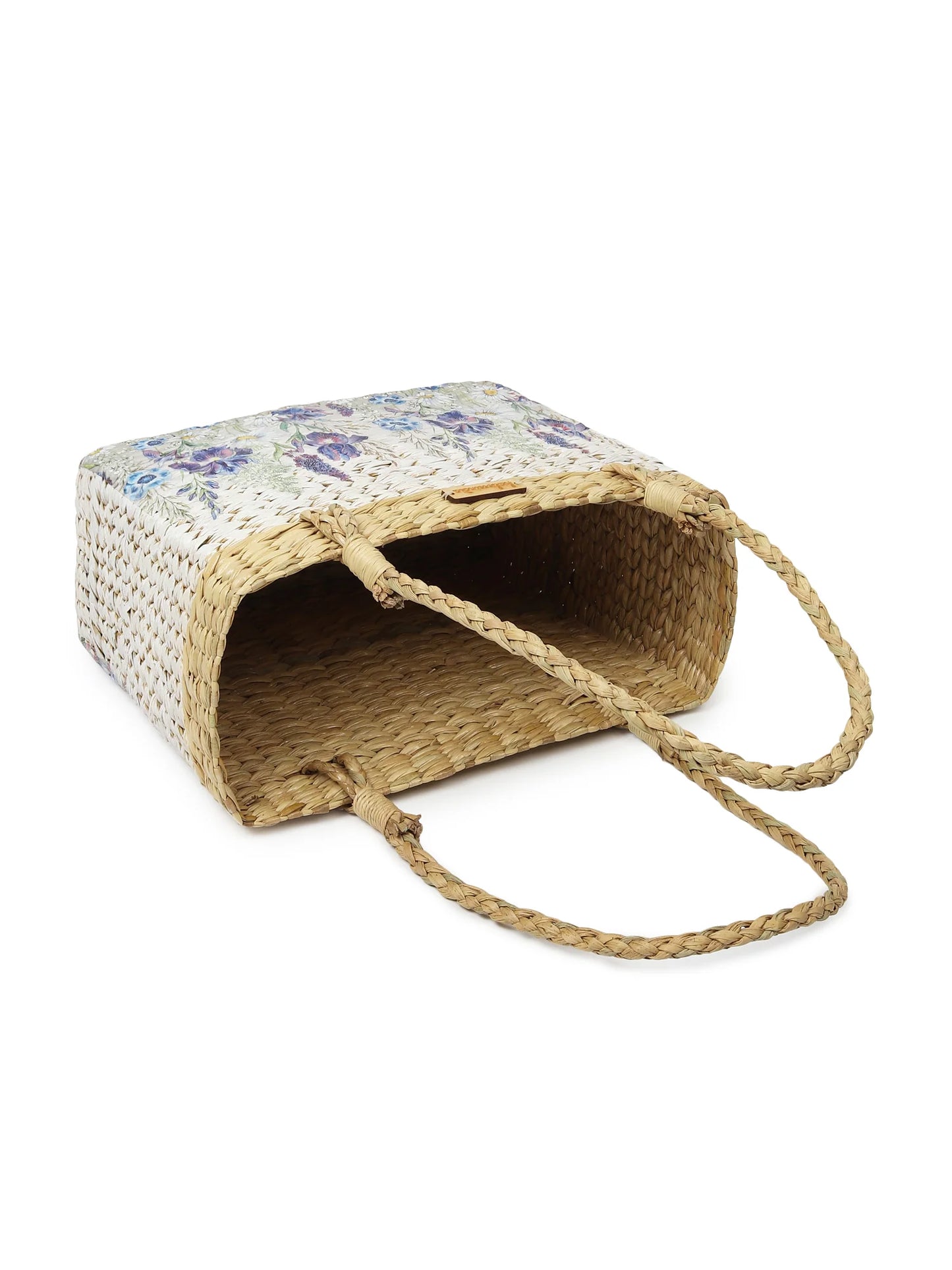 Natural Handwoven Tote Bag for Shopping, Picnic & Storage