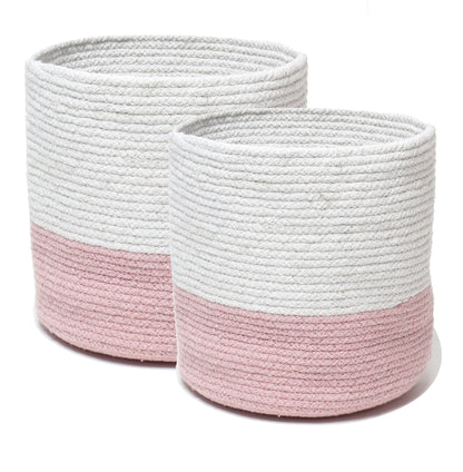 Set of 2 Indoor Jute Basket for Planters or Room Essentials