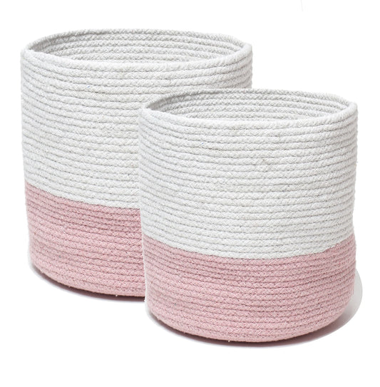 Set of 2 Indoor Jute Basket for Planters or Room Essentials