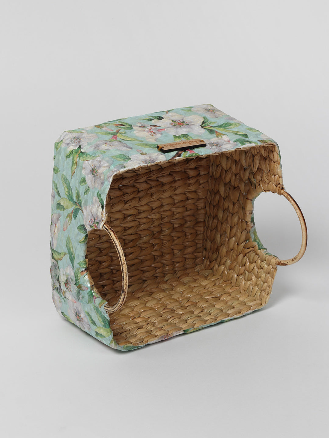 Seagrass Round Handle Basket | Cane Hamper Basket
