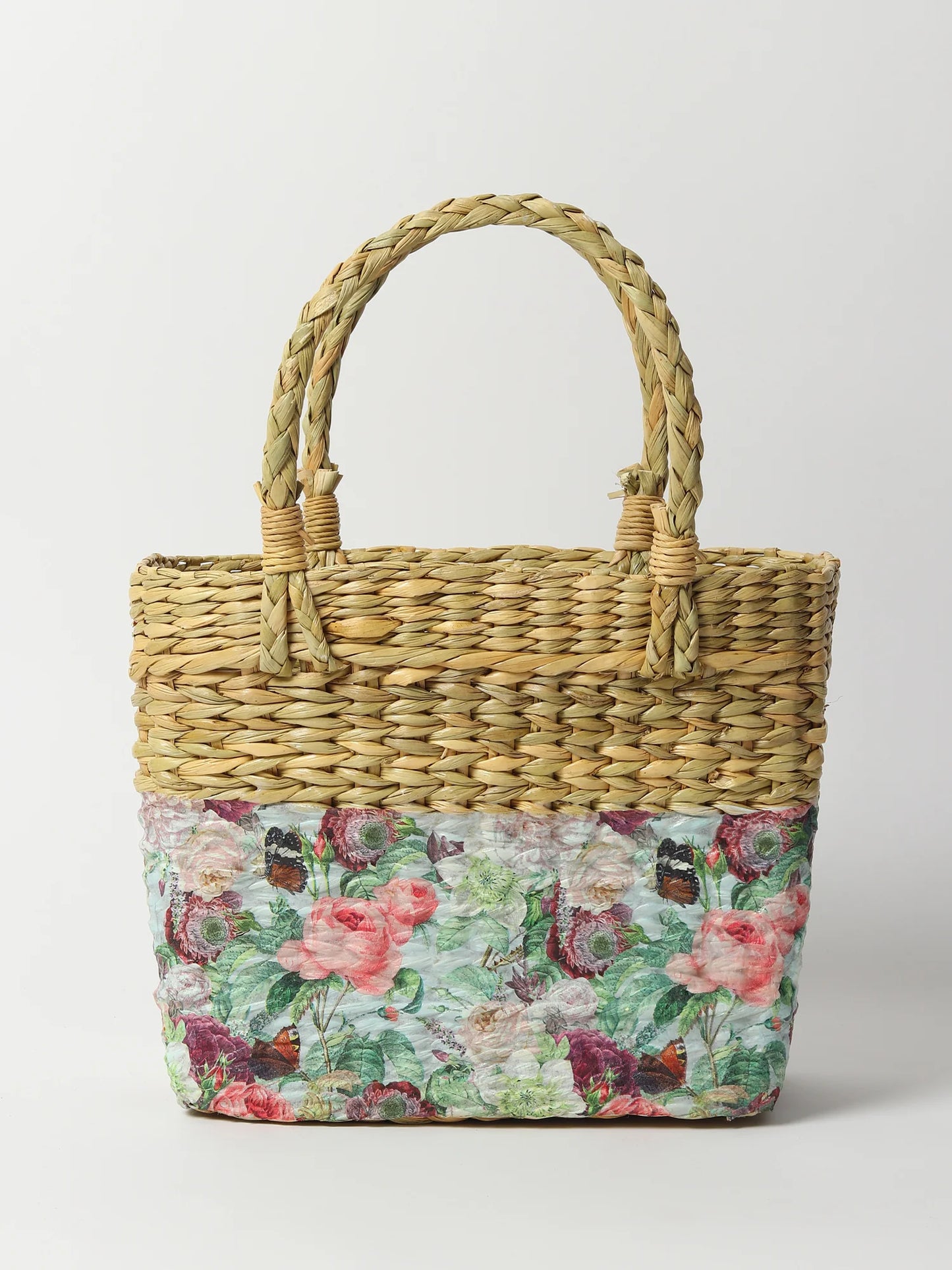 Handmade Seagrass Natural Tote Bag for Shopping, Travel & Daily Use