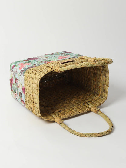 Handmade Seagrass Natural Tote Bag for Shopping, Travel & Daily Use