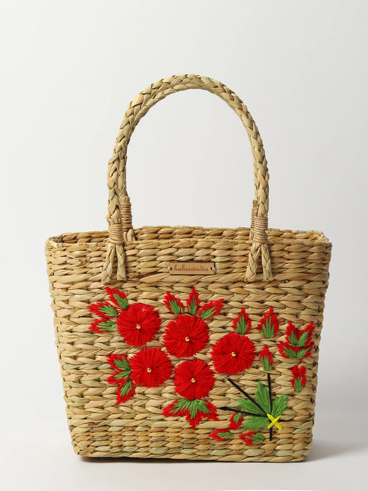 Handwoven Seagrass Tote Bag for Market, Storage & Daily Use