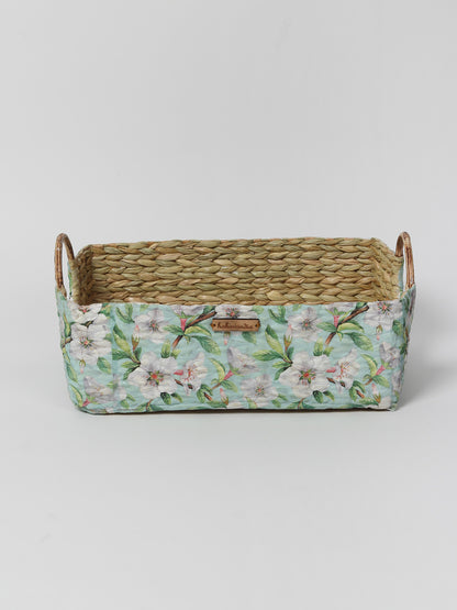 Seagrass Round Handle Basket | Cane Hamper Basket