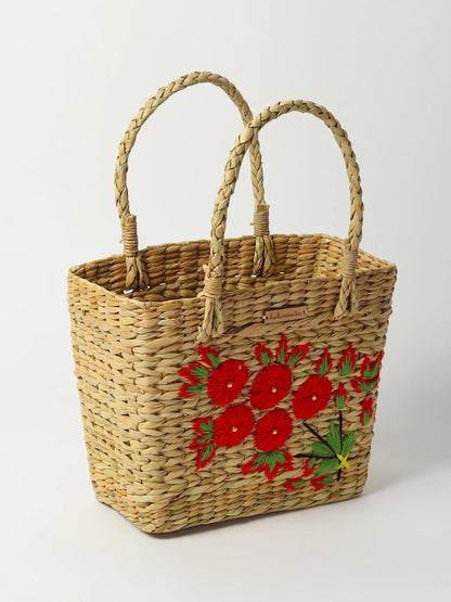 Handwoven Seagrass Tote Bag for Market, Storage & Daily Use