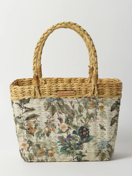 Handmade Seagrass Basket Bag for Shopping, Storage & Travel