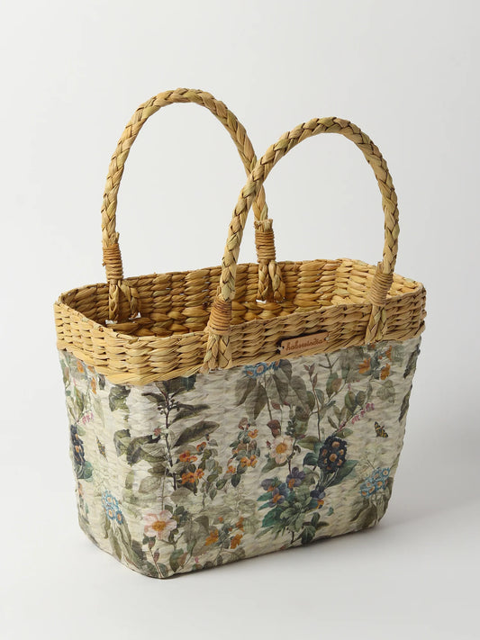 Handmade Seagrass Basket Bag for Shopping, Storage & Travel