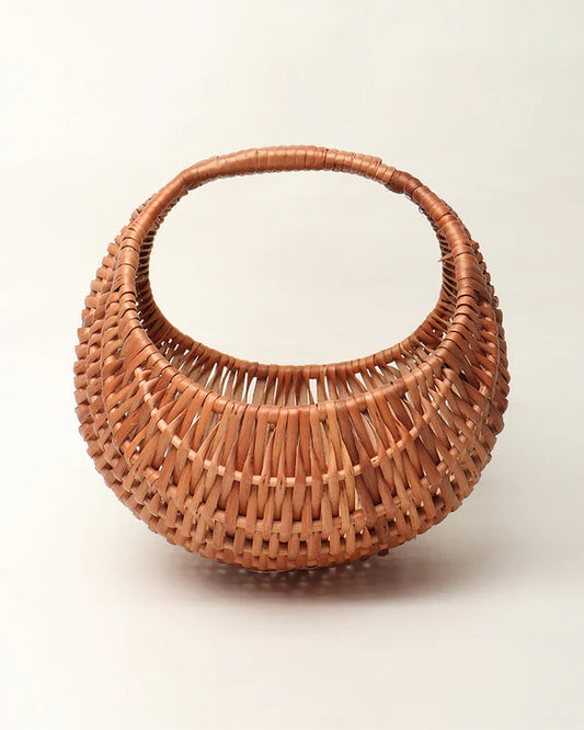 Handwoven Wicker Chand Hamper for Fruits, Storage, and Stylish Home Organisation