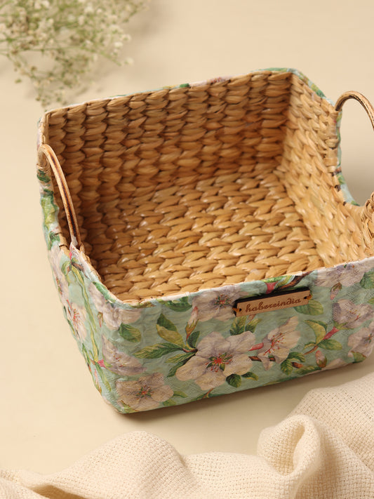 Seagrass Round Handle Basket | Cane Hamper Basket