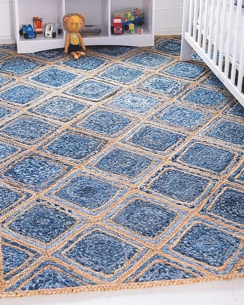 Denim-Jute-Teppich