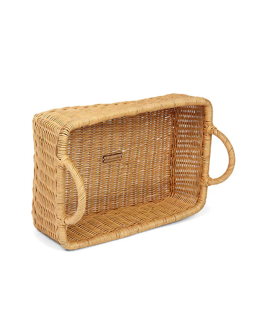 Versatile Rattan Basket for Serving, Organizing, and Stylish Home Display