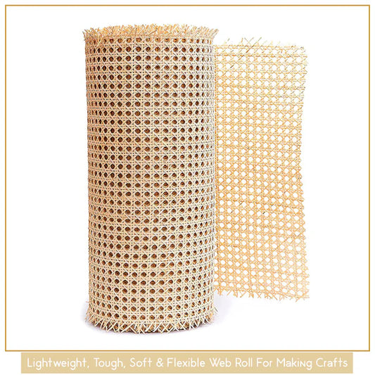 Multipurpose Cane Webbing Roll for Chair Restoration, Crafting, and Interior Styling