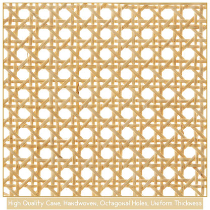 Cane Webbing Roll Beige Rattan Mesh for Furniture and DIY Craft 3FT
