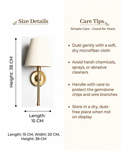 Decorative Wall Lamp with Fabric Shade