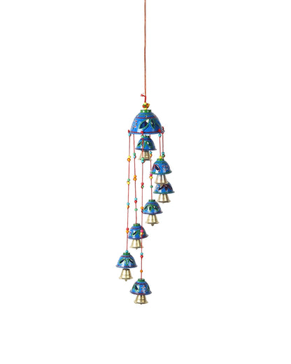 Ethnic Rajasthani Wind Chime with Hand Painted Bells for Home Décor