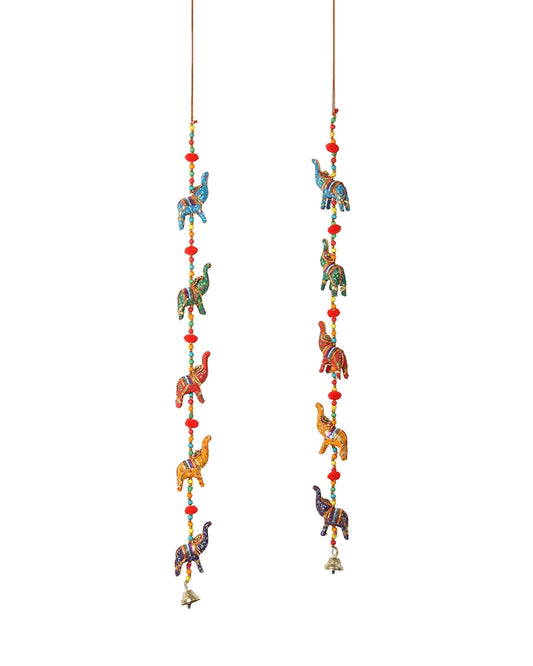 Handcrafted Rajasthani Wall Hanging with Colorful Beads for Home Decoration