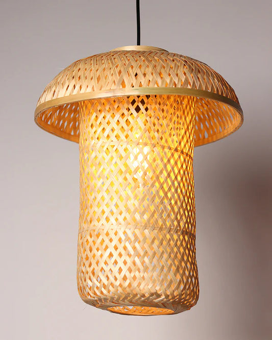 Artistic Bamboo Ceiling Light for Dining Room and Home