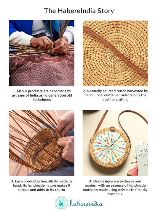 Sacs ronds en rotin | Sacs à bandoulière de plage