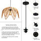 Wicker Lamp | Hanging Pendant Lamp