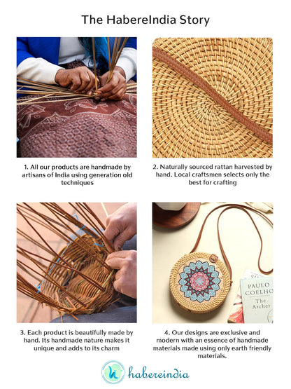 Sacs ronds en rotin | Sacs à bandoulière de plage