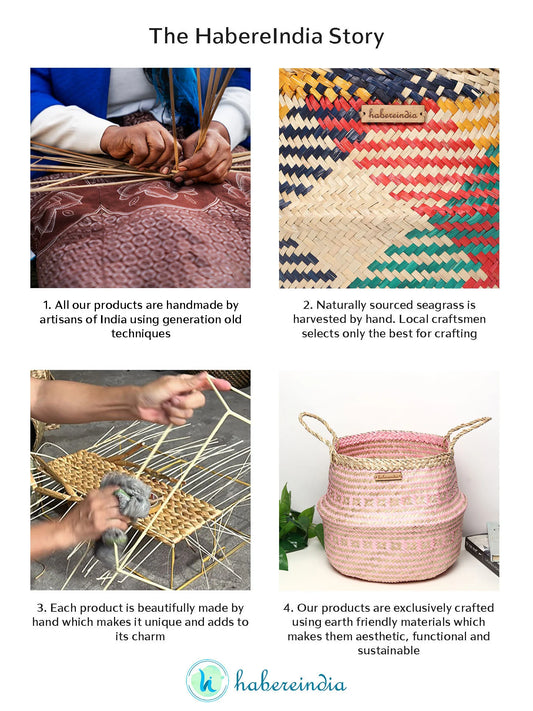 Chic Belly Planter Basket for Living Room & Corner Decor