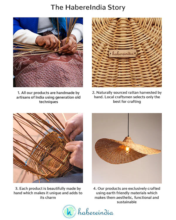 Handmade Rattan Hanging Light for Hall and Corridor