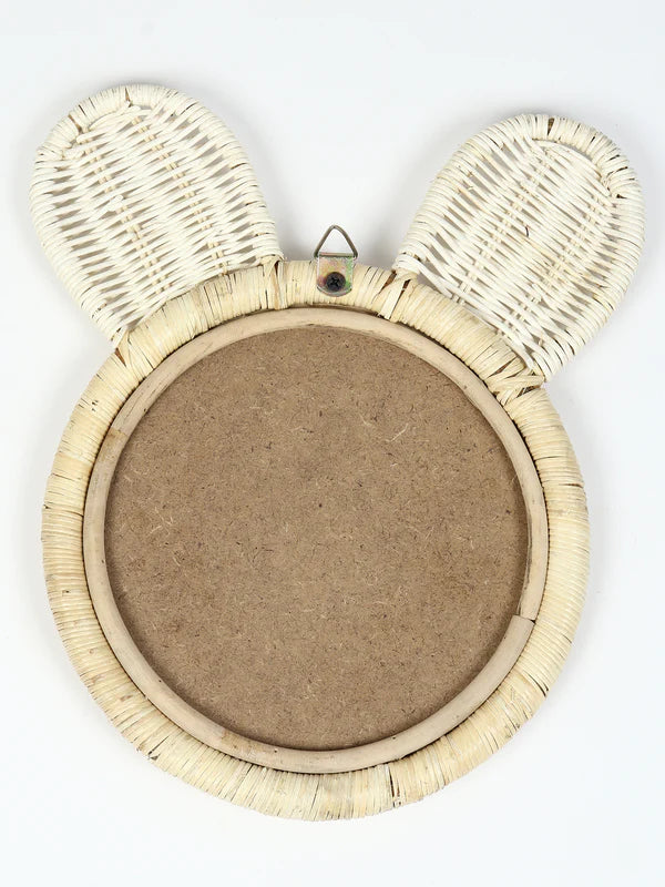 Rustic Handmade Rattan Wall Mirror for Bedroom, Bathroom, or Hallway Accent