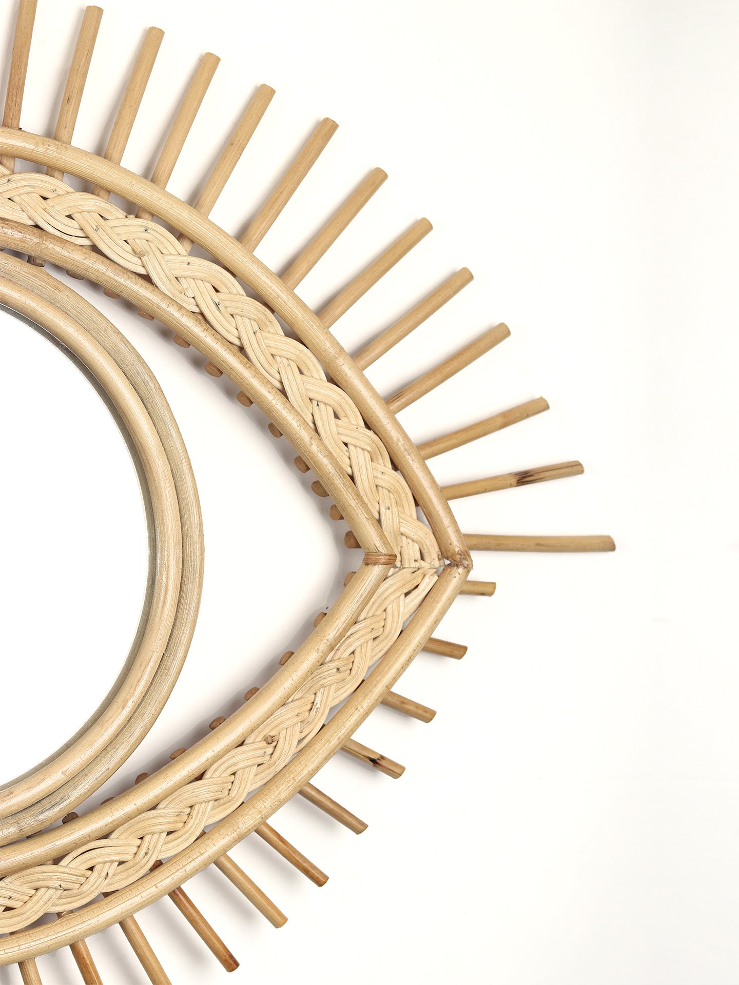 Rattan Wall Mirror | Boho Wall Mirror