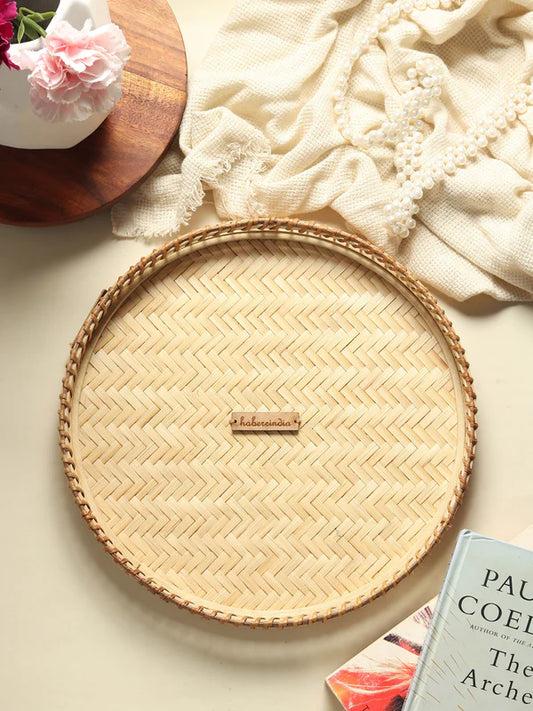 Natural Bamboo Tray for Gifting, Serving, and Multipurpose Use