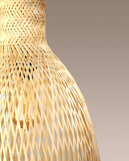 Boho Bamboo Pendant Light for Balcony and Living Room