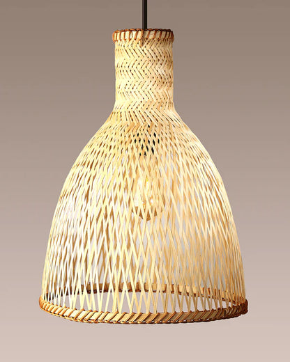 Boho Bamboo Pendant Light for Balcony and Living Room