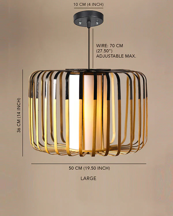 Bamboo Ceiling Lamp for Hall and Corridor