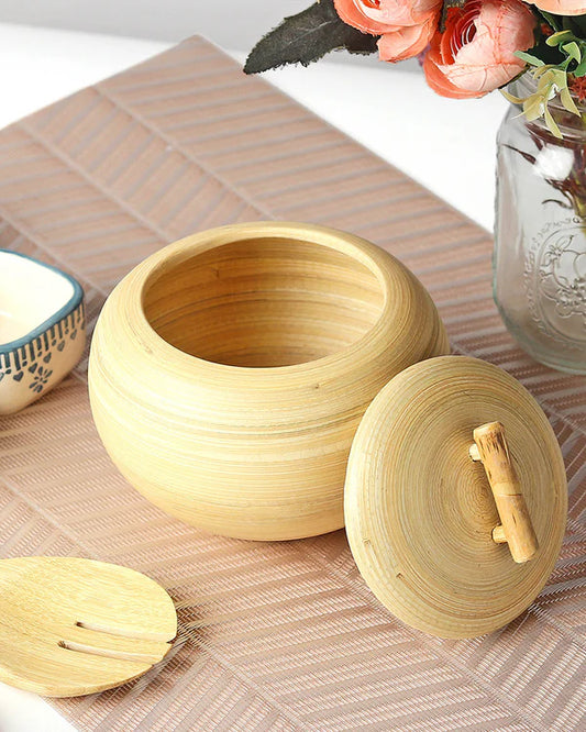 Beige Ceramic Storage Canisters for Kitchen, Pantry Organization, and Countertop Use