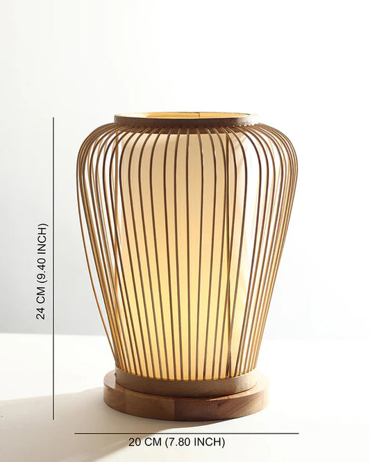 Bamboo Table Lamp for Living Space and Dining Area
