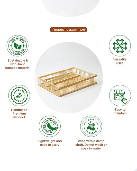 Bamboo Wardrobe & Bathroom Organizer - Multi-Purpose File and Storage Solution