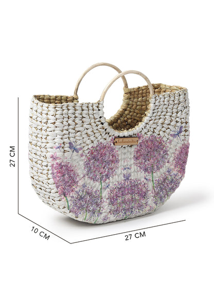 Seagrass U-Shape Beach Tote Bag